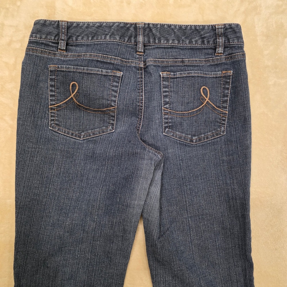 Ann Taylor LOFT Slim Bootcut Jeans Size 8 Blue Denim Medium Wash Stretch Women's - Picture 8 of 8